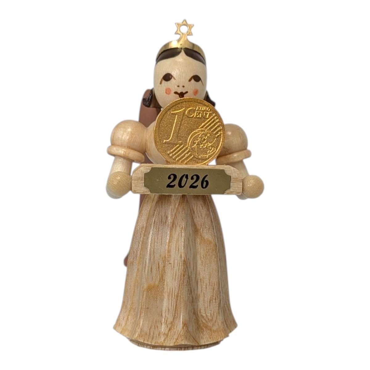 Blank long-skirted angel with lucky penny, natural, special edition 2026