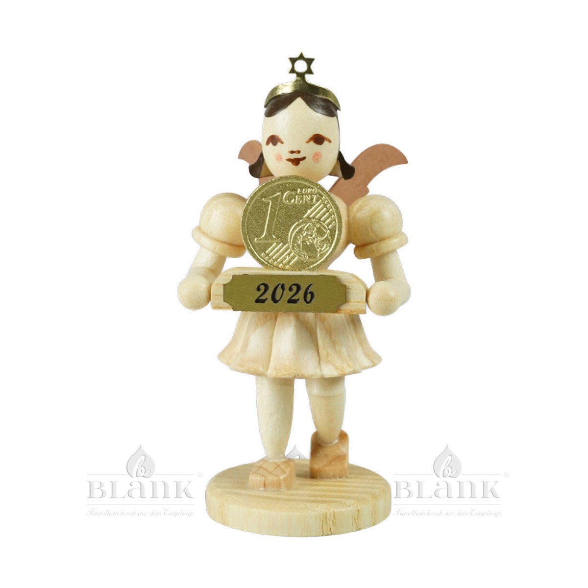 Blank short-skirted angel with lucky penny, natural, special edition 2026