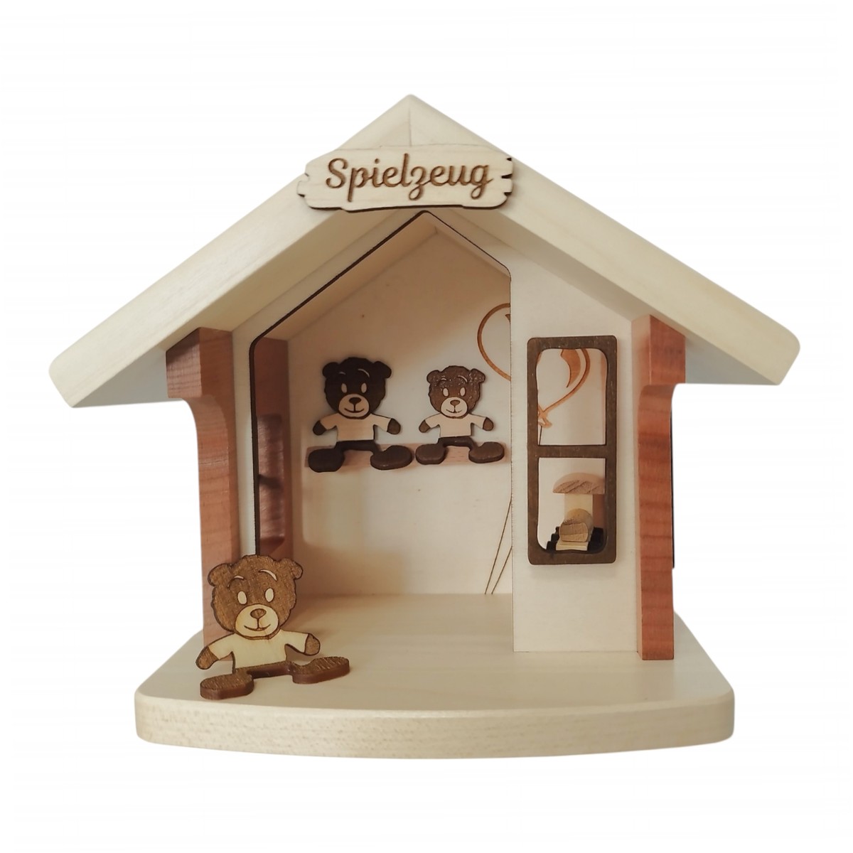 Christmas hut toy electrically illuminated
