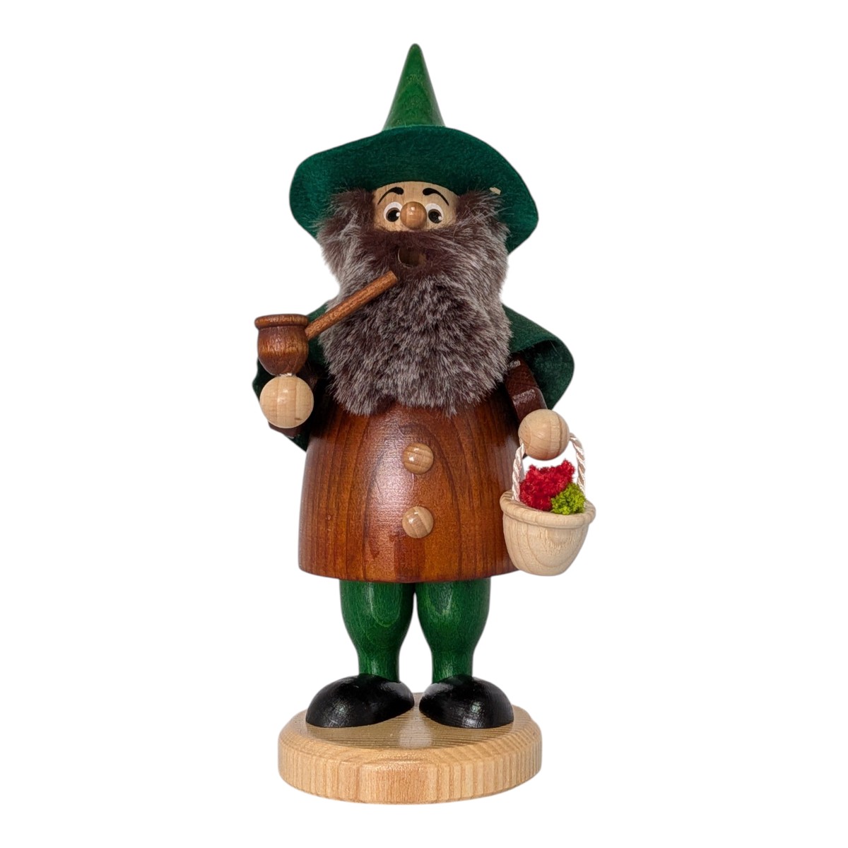 Incense Gnome Herb Collector, brown