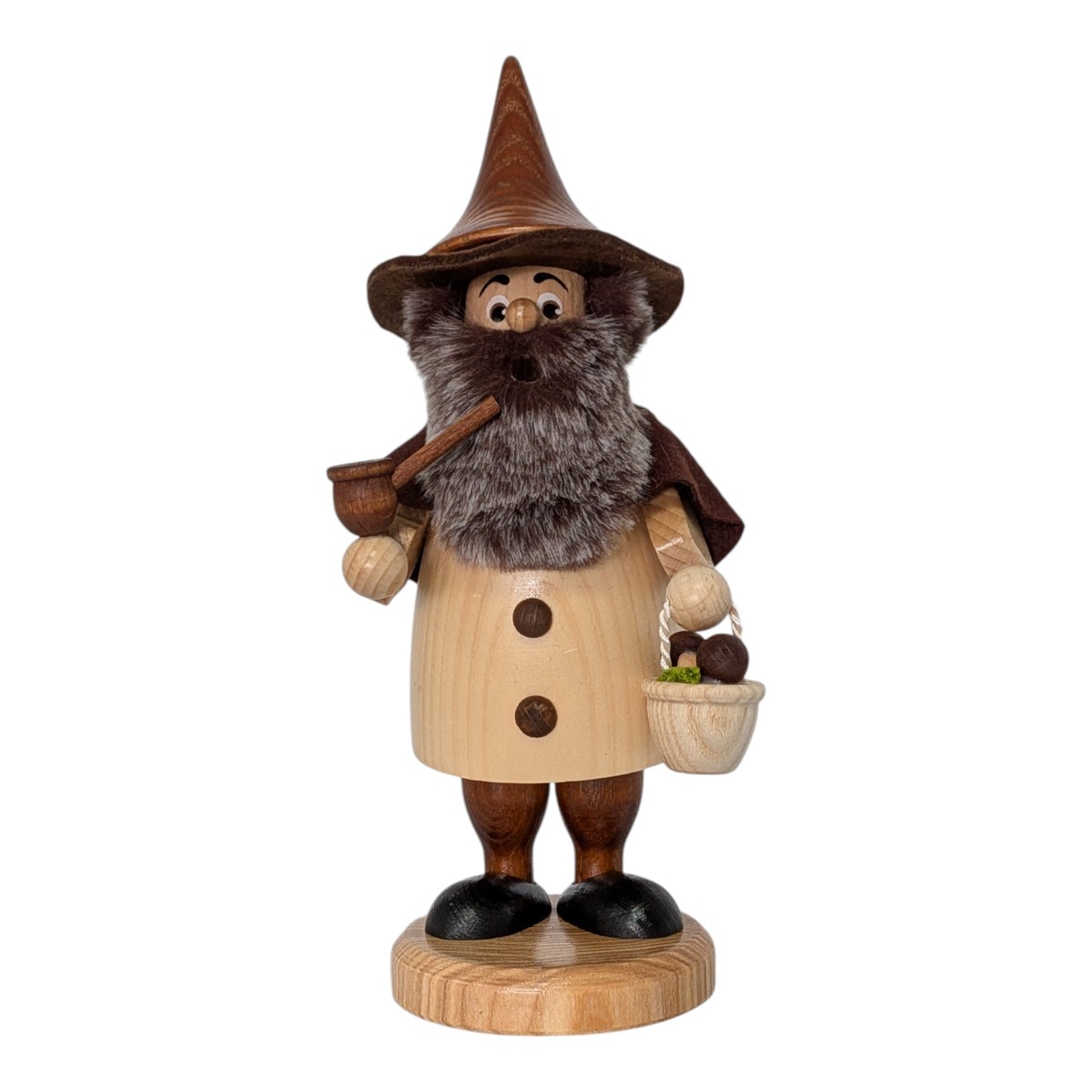 Incense smoker mushroom picker, natural