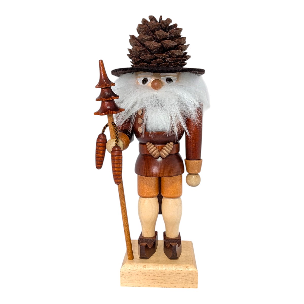 Nutcracker Pinecone Man, natural
