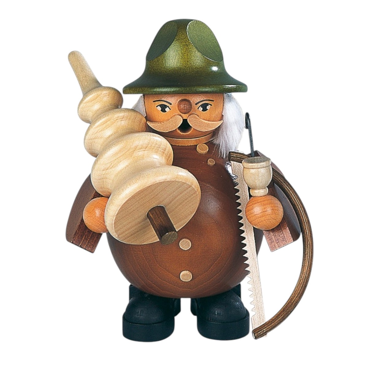 Smoking man lumberjack, small