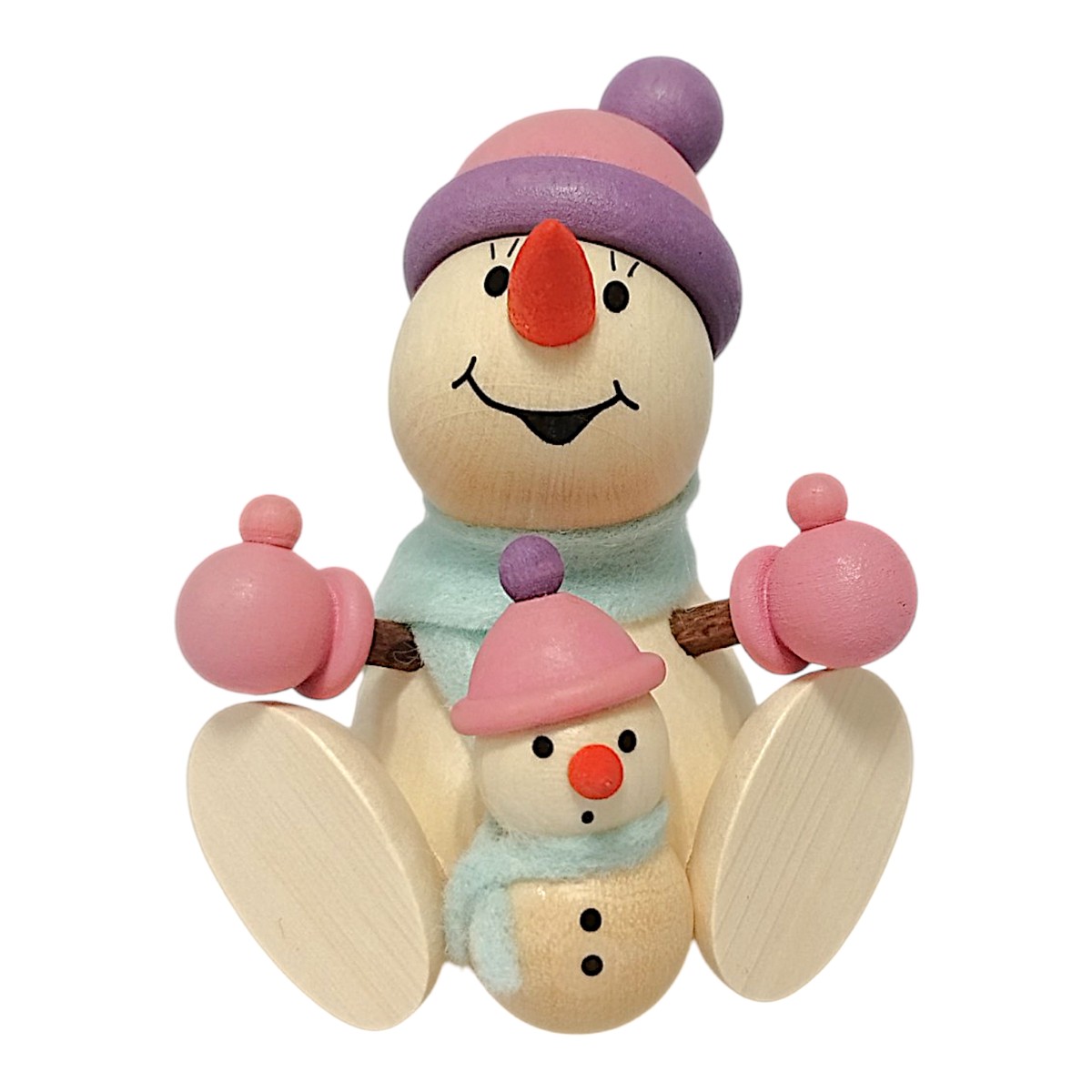 Snow woman with child