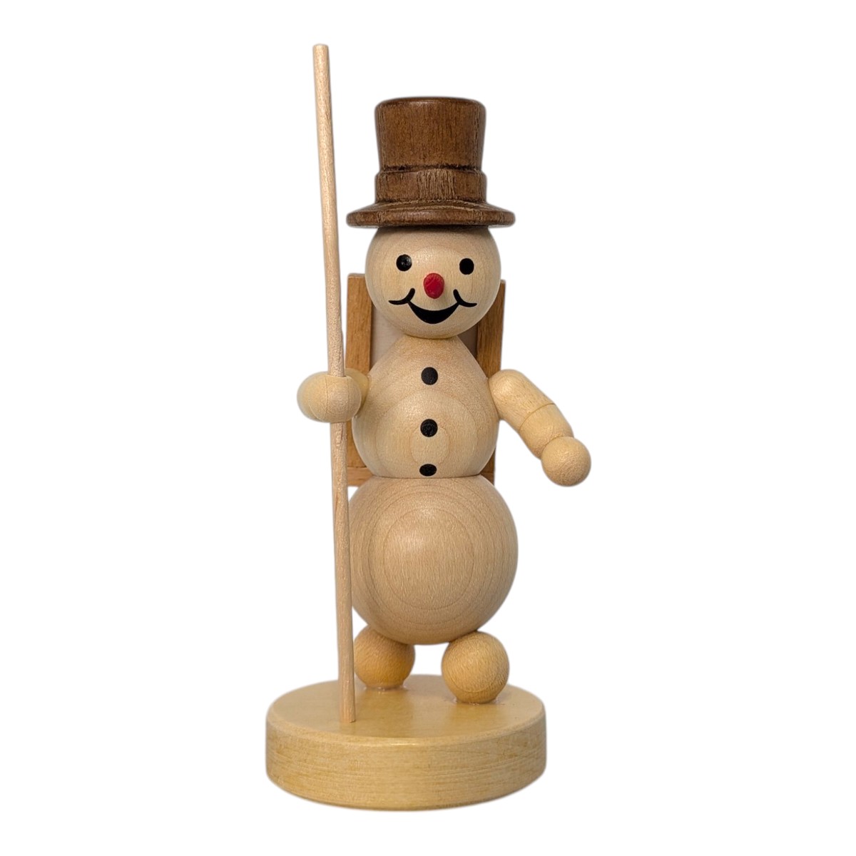 Snowman with a basket
