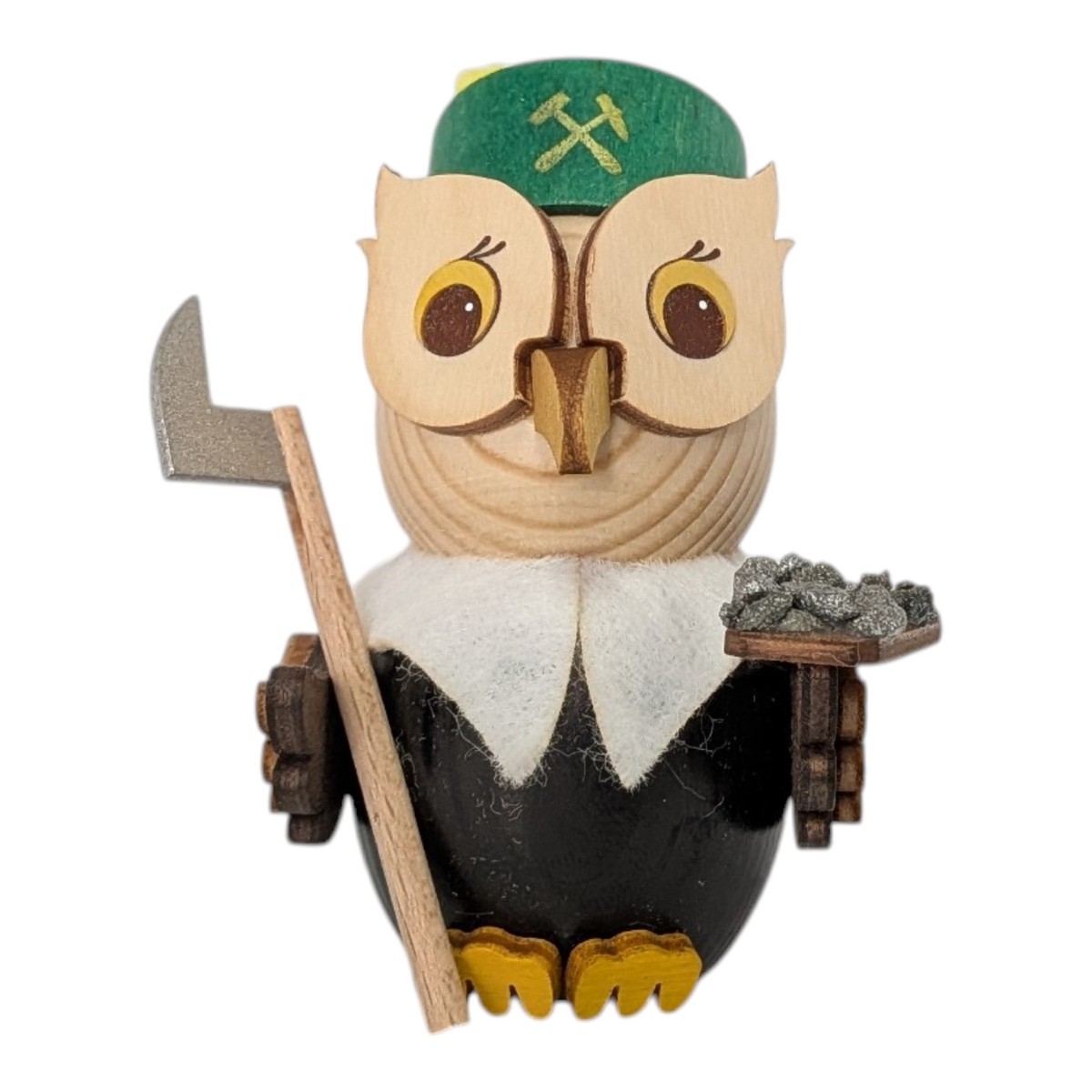 Wooden figure: Mini-Owl Miner
