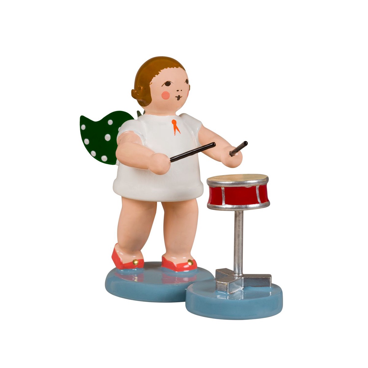Angel with small orchestra drum without crown