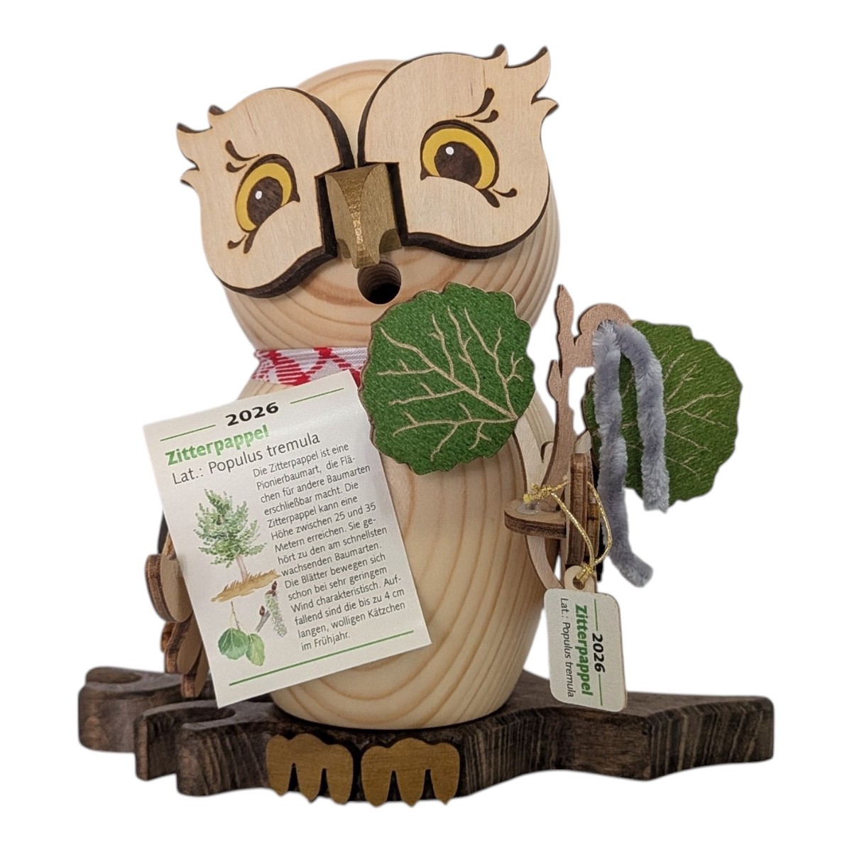 Annual Owl Incense Smoker 2026  Aspen Wood