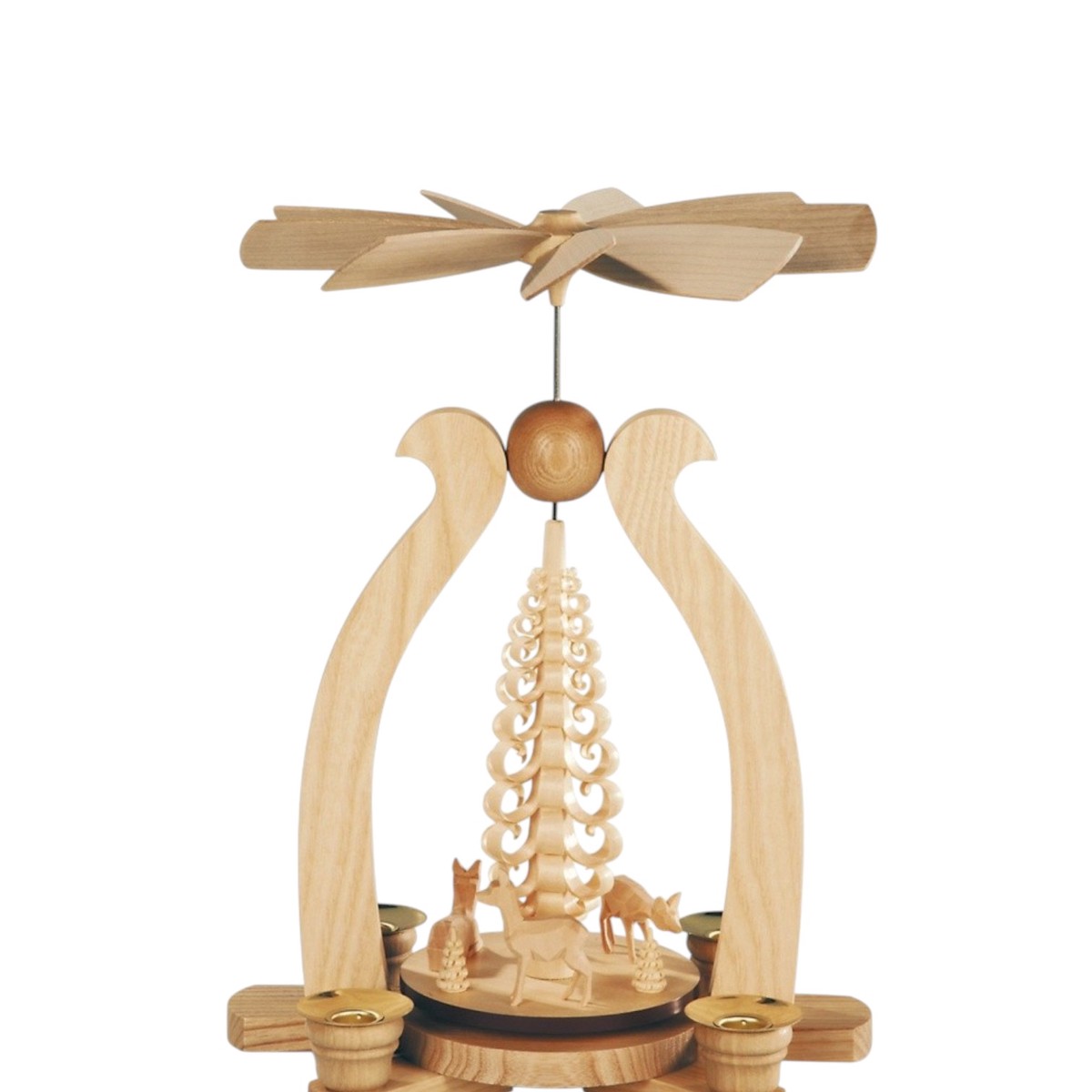 Arch pyramid carved deer