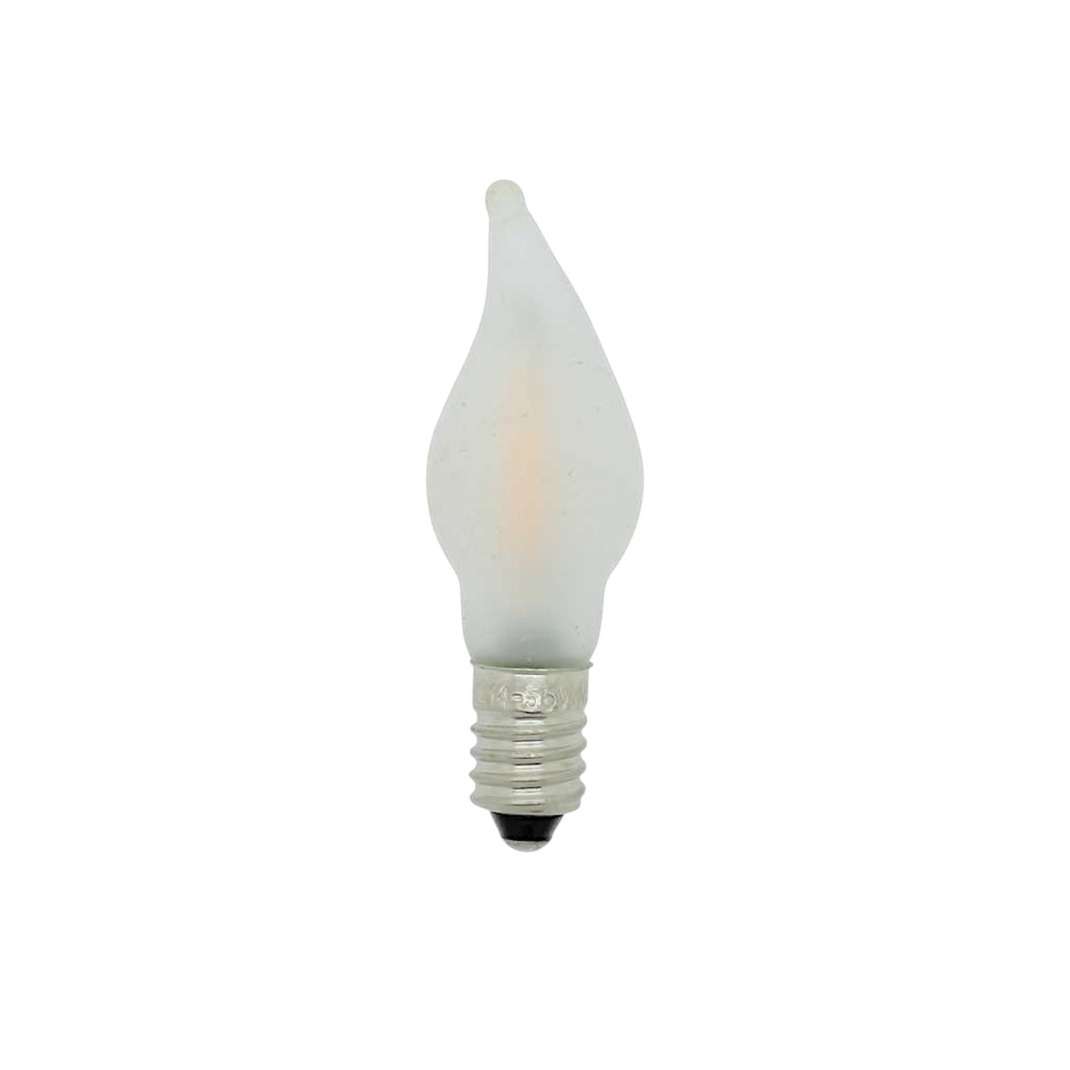 Filament LED flame candle 12-55V. 01-0.2W, matt