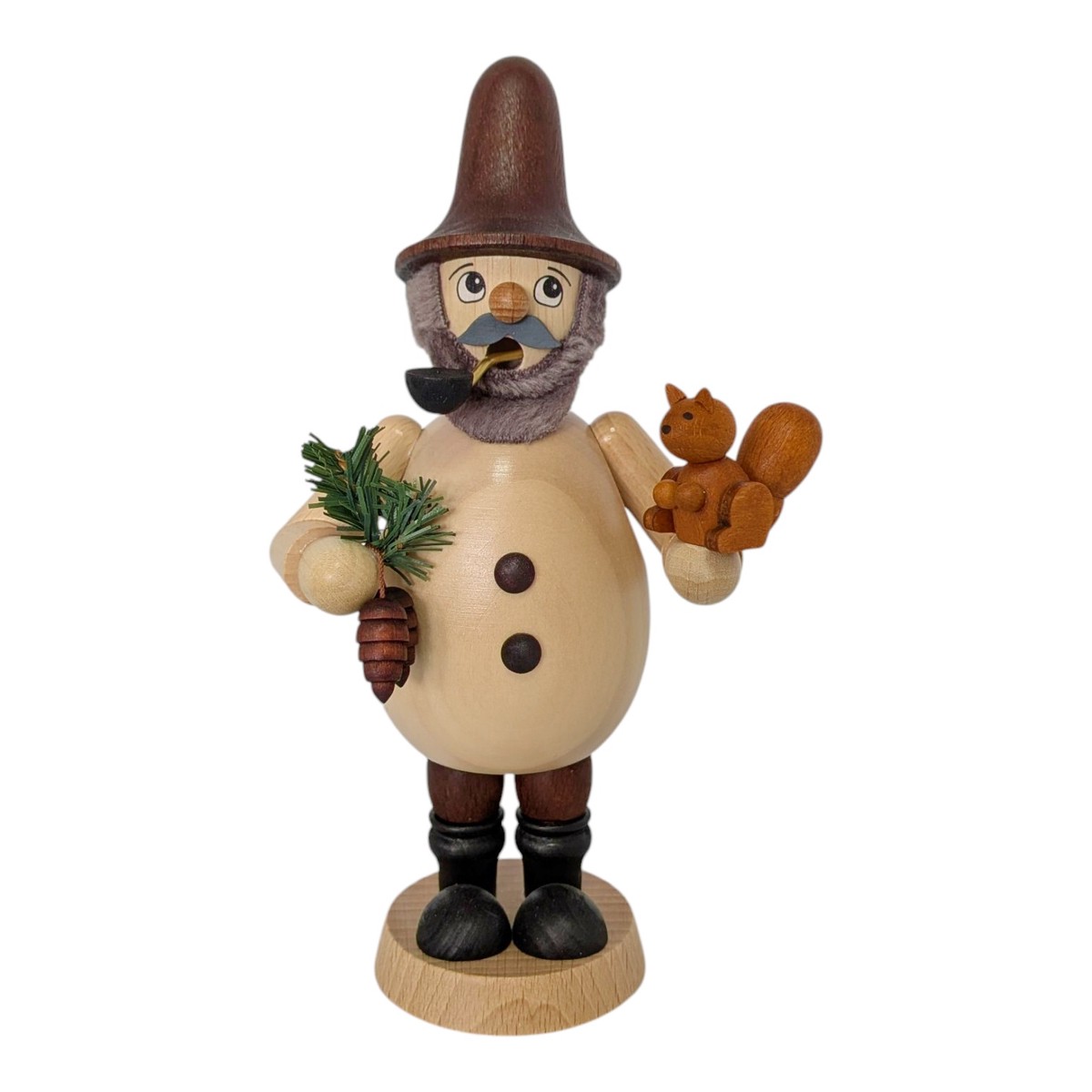 Forest Sprite Incense Smoker with Squirrel, Colored
