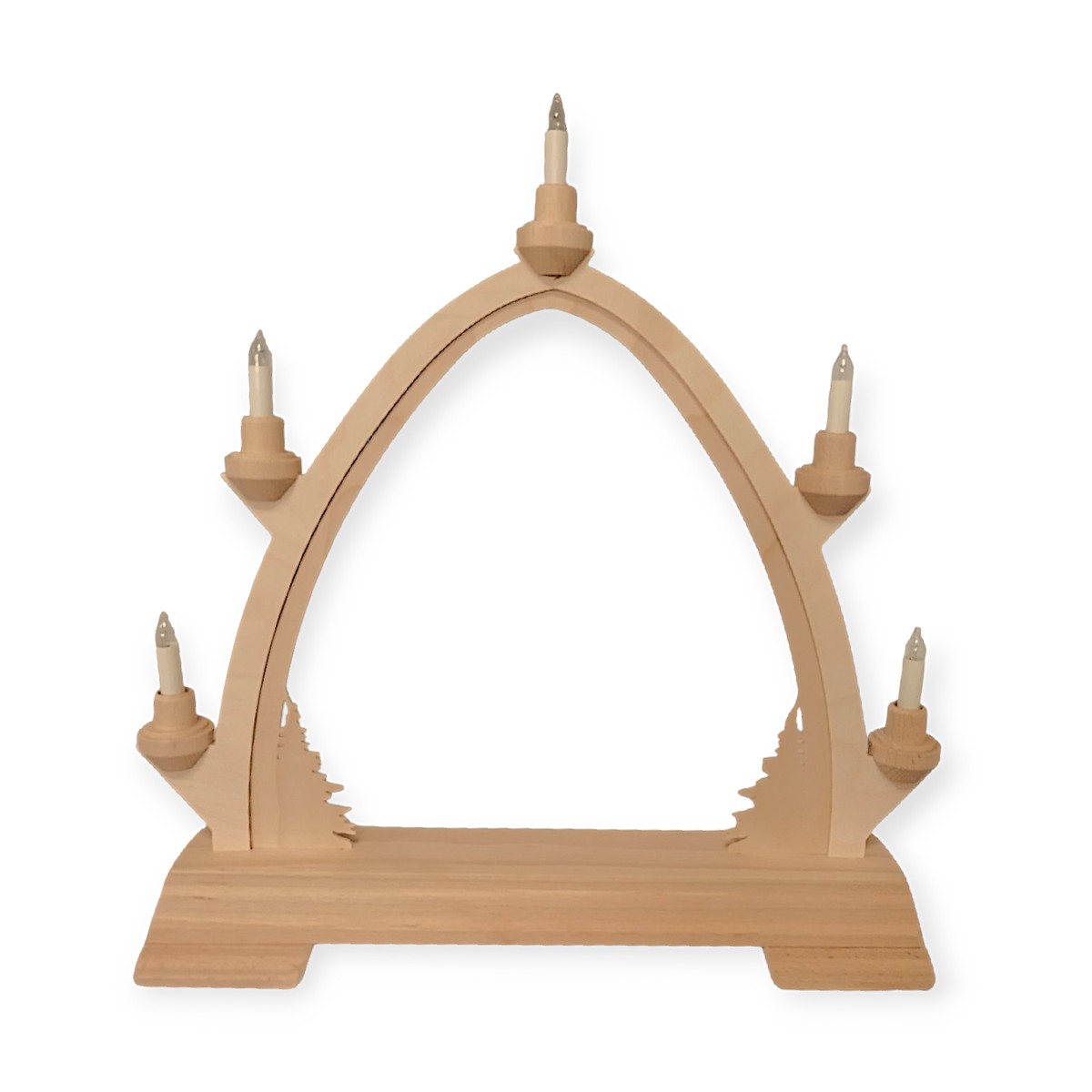 Gothic candle arch without decoration