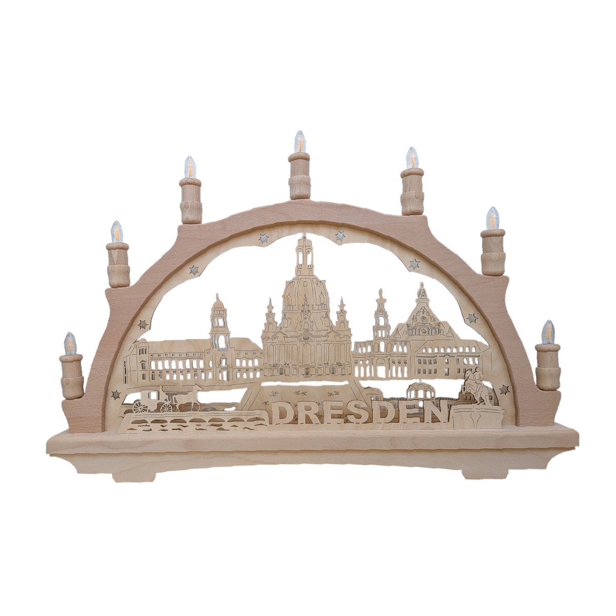 LED Dresden Panorama Candle Arch