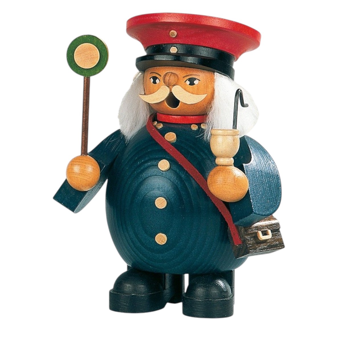 Smoking man railway worker