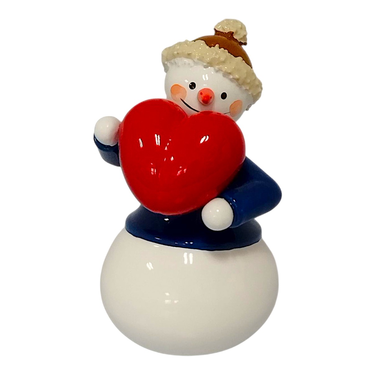Snowman with heart