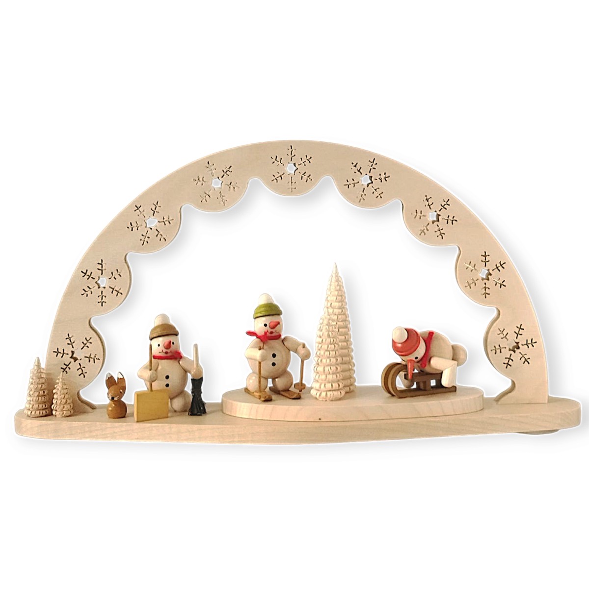 Light Arch snowmen winter sports, electric