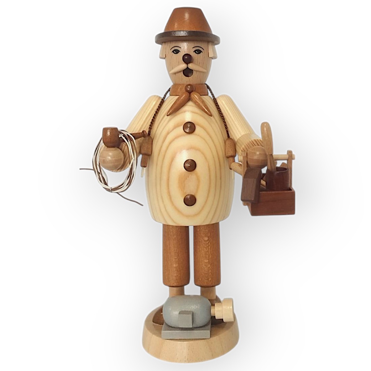 Smoking man electrician, natural