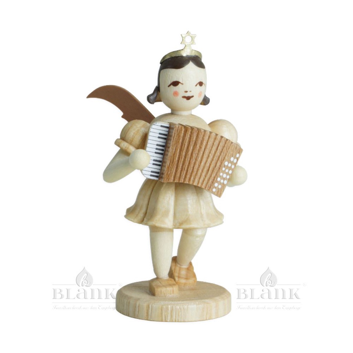 Blank short skirt angel with accordion