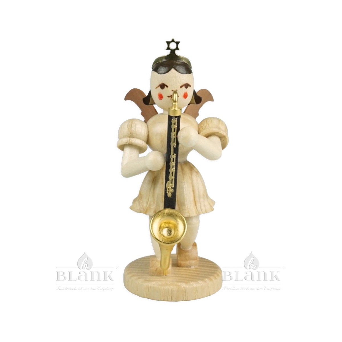 Blank short skirt angel with bass clarinet