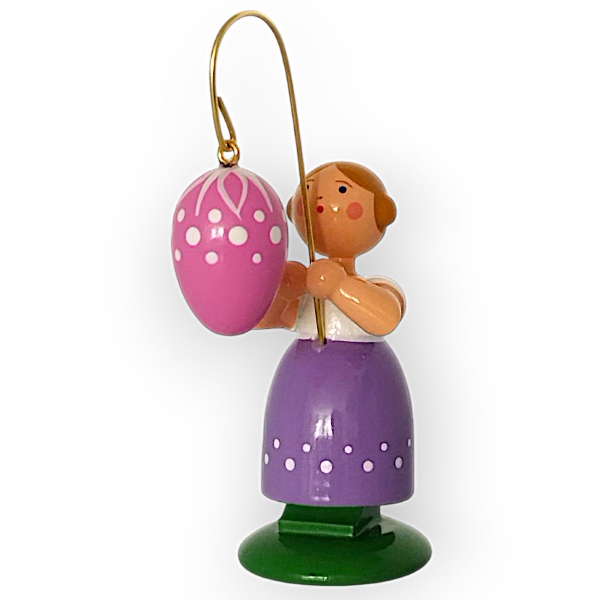Easter girl with pink egg