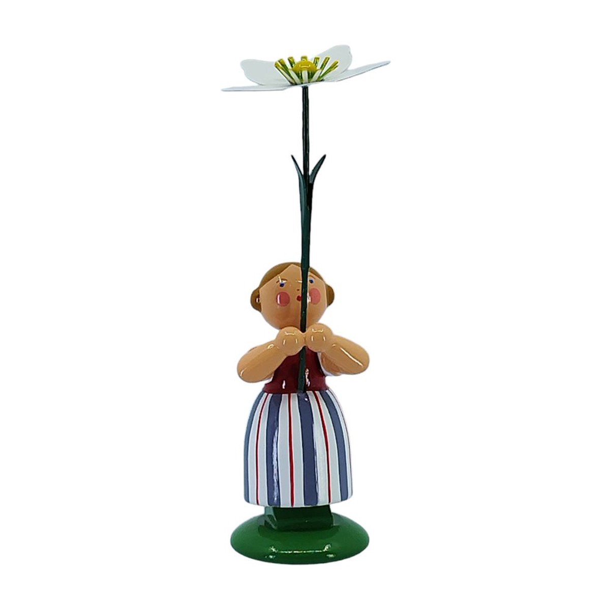 Flower child girl with Christmas rose