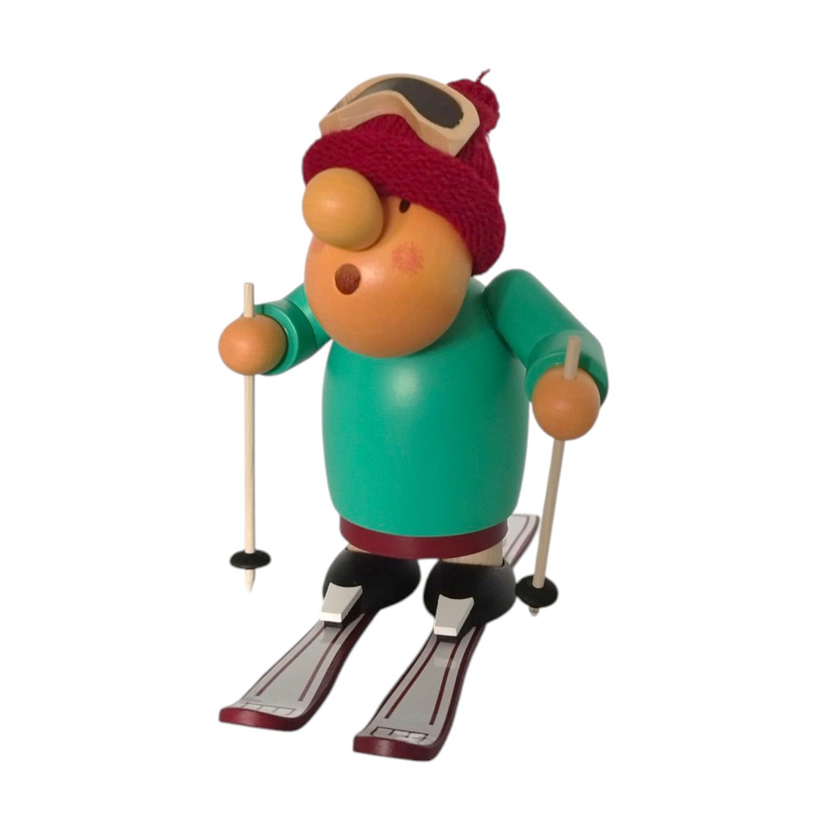 smoking figure Mllerchen skier