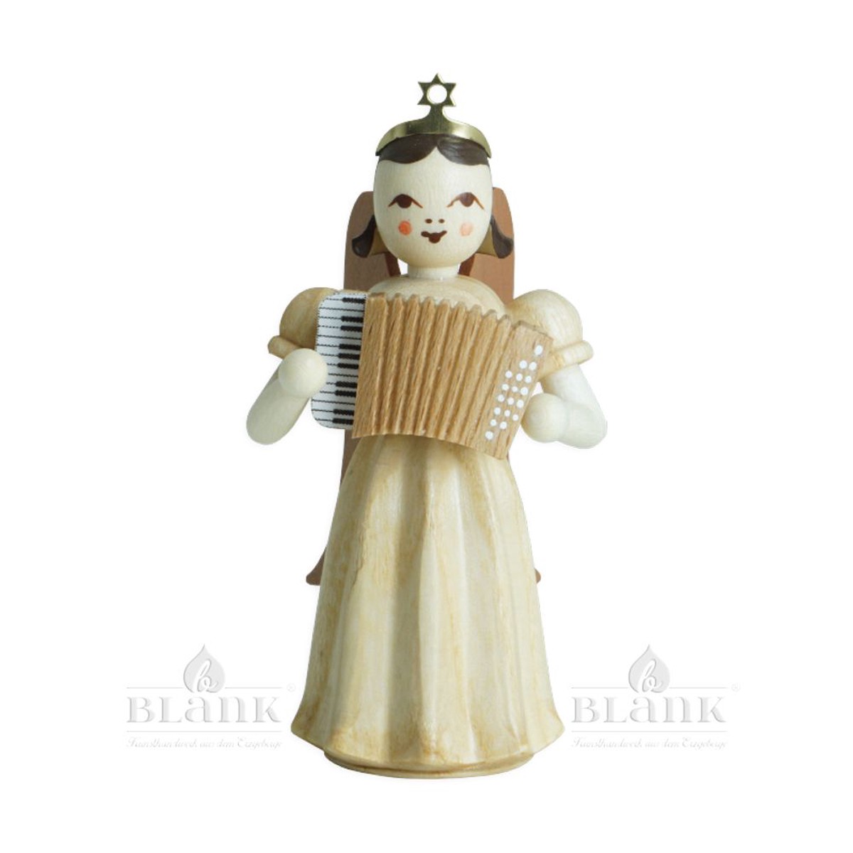 Blank Long skirt angel with accordion