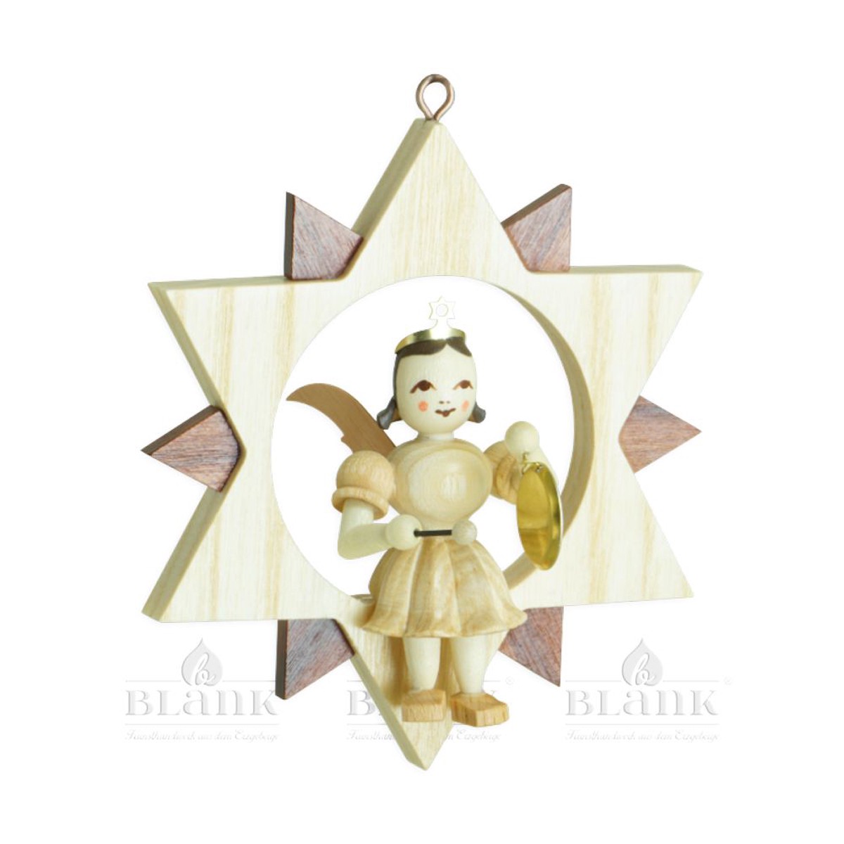Blank Short skirt angel in the star with gong