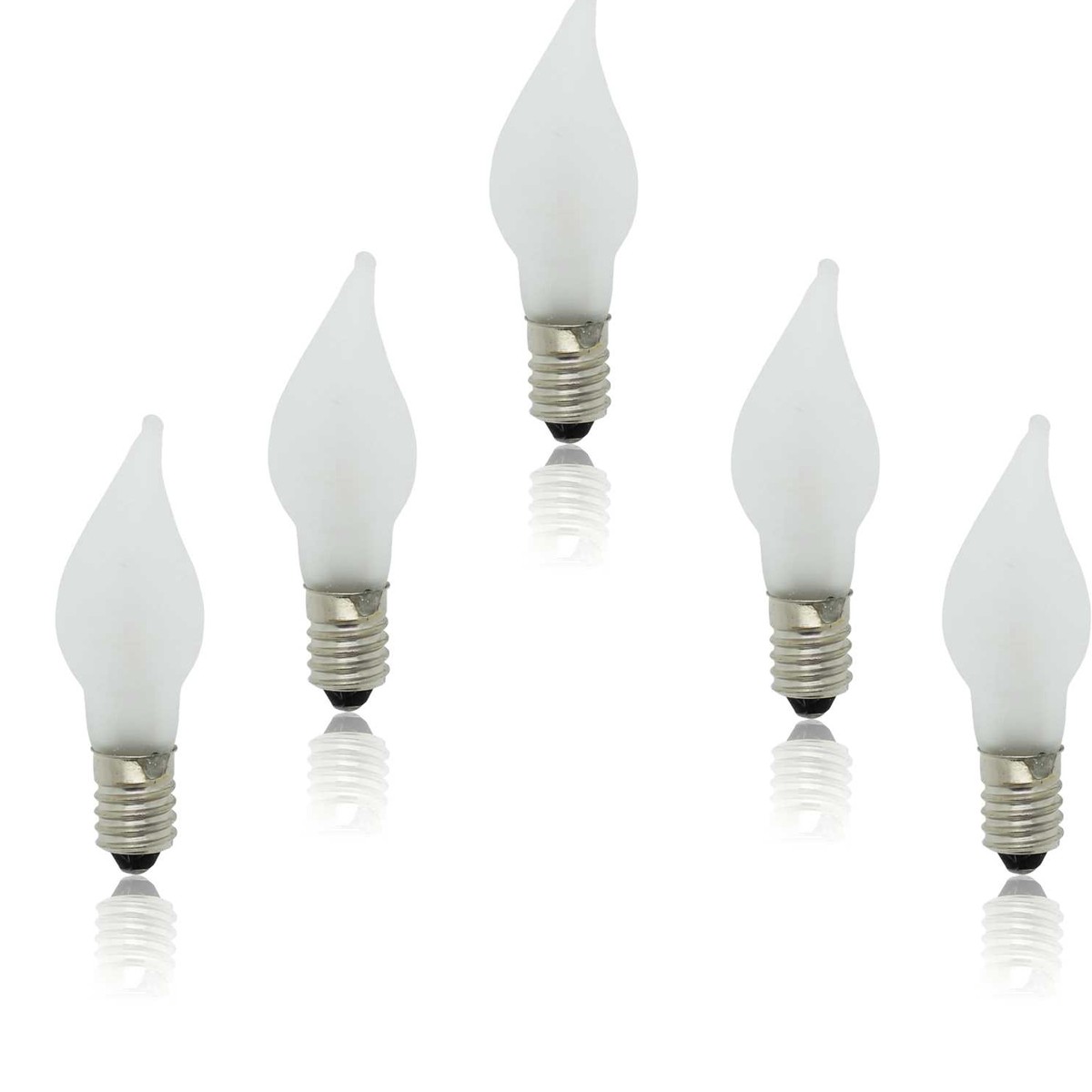 Flame candle 3W/E10 various voltages, matt
