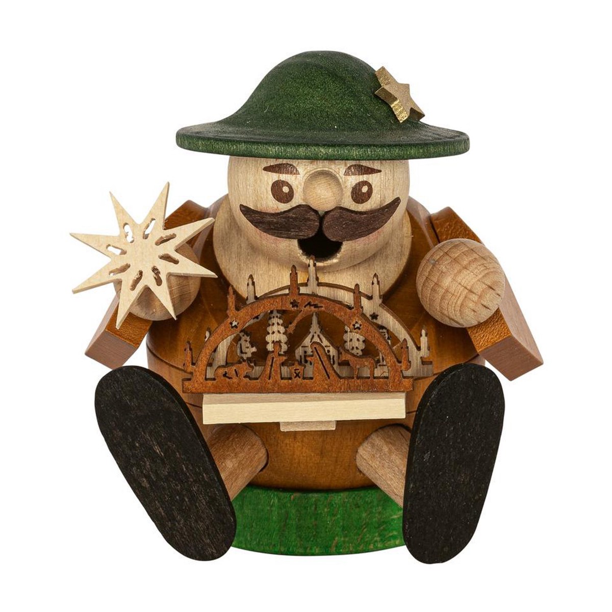 Mini ball smoker candle arch seller, sitting