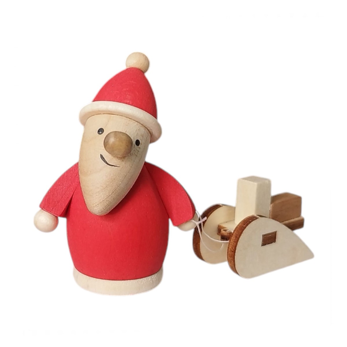 Rupert with sleigh, red