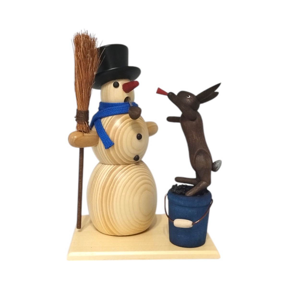 Smoker Snowman and Rabbit, natural