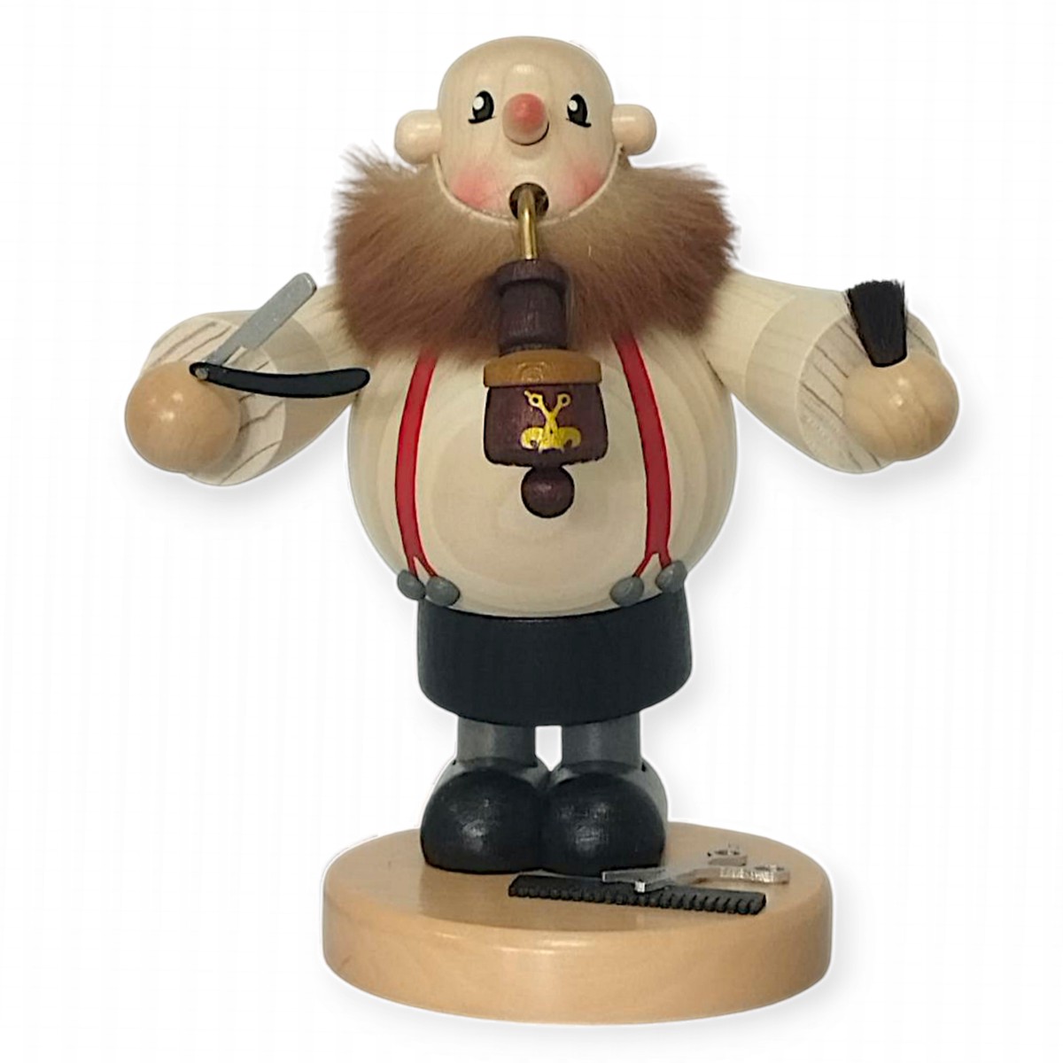 Smoking Man Pipe Smoker Barber