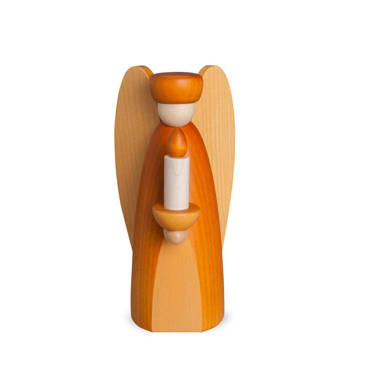 Light angel for the nativity scene, small, yellow