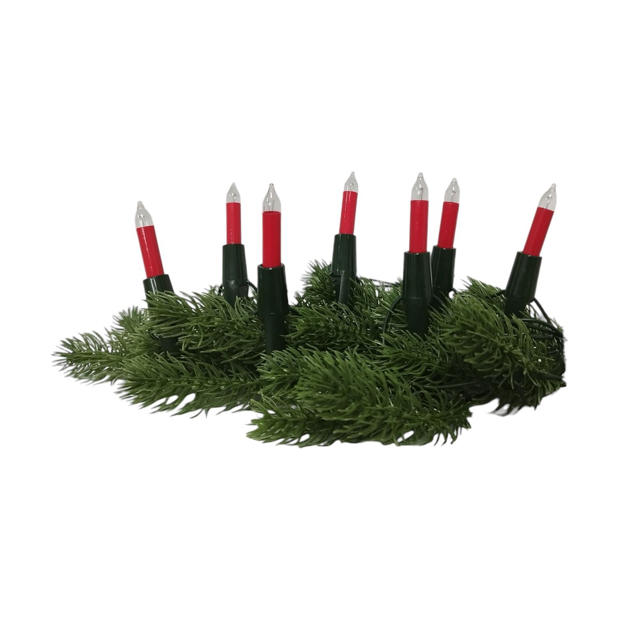 Narva indoor light chain with 10 mini candles, red