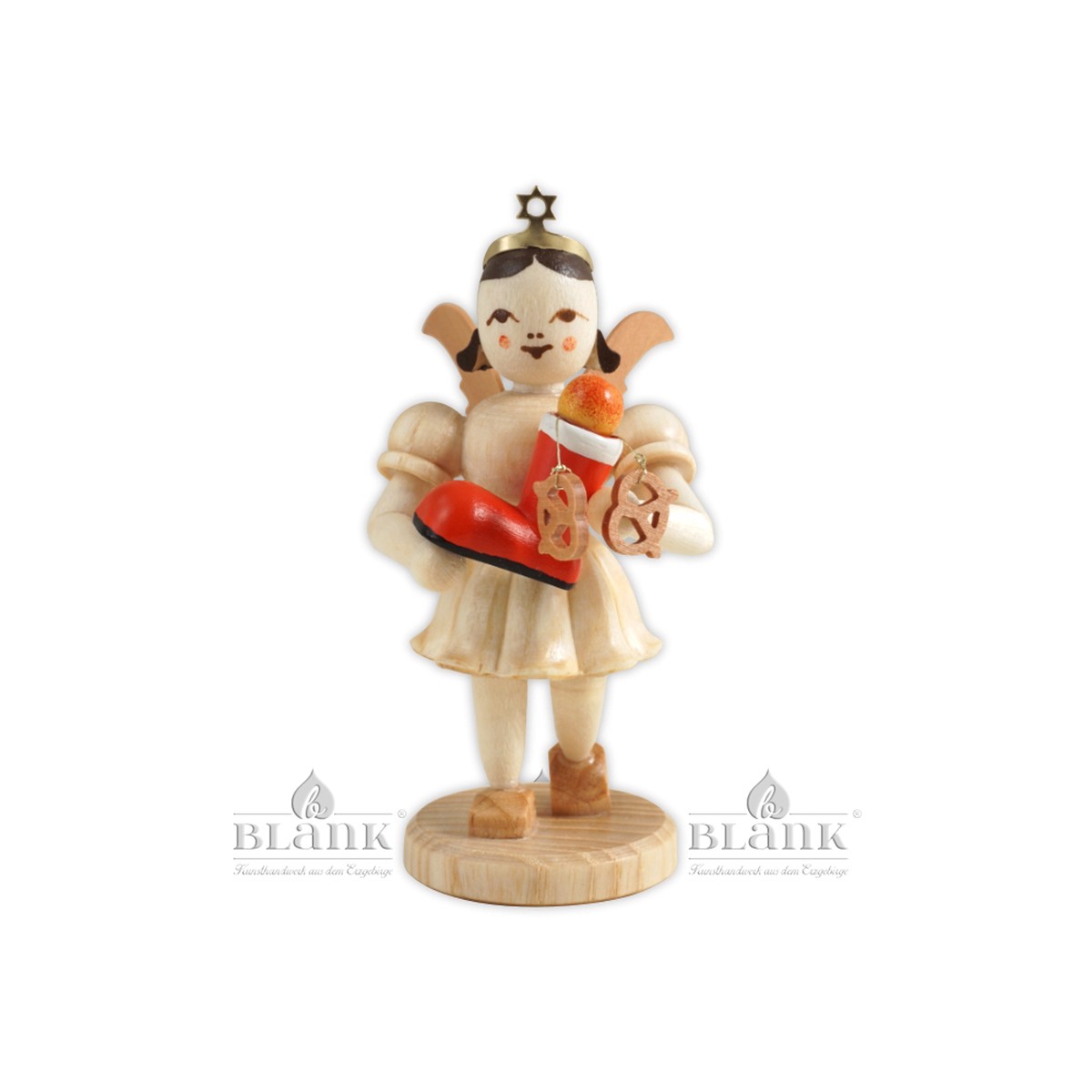 Blank angel with short skirt and Santas boots