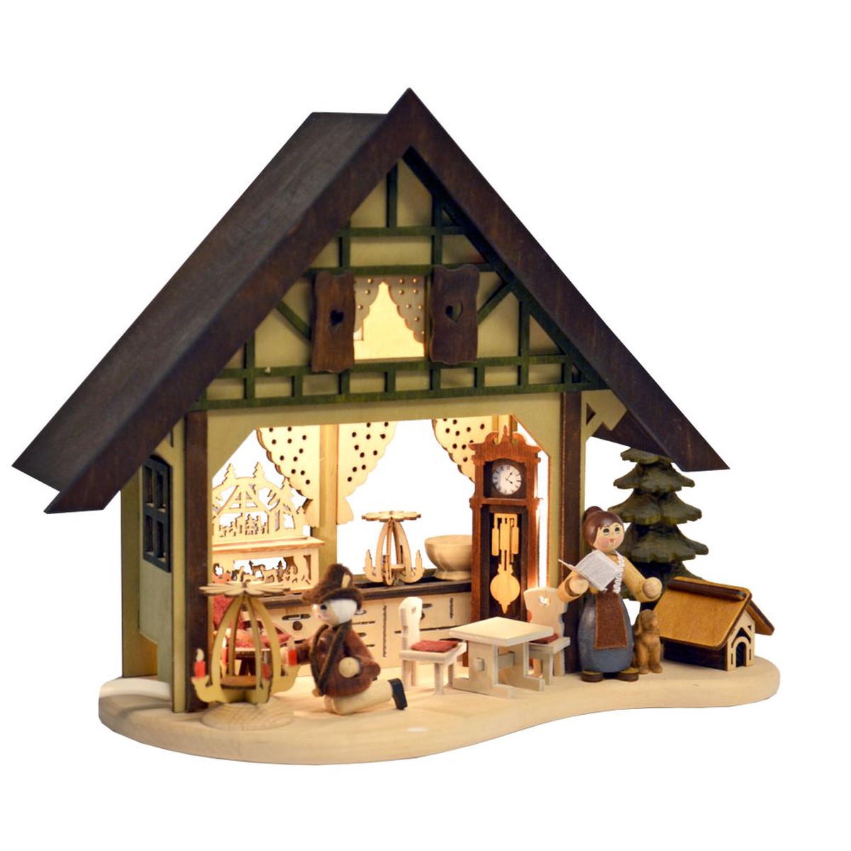 Light house half-timbered house  Christmas room, LED