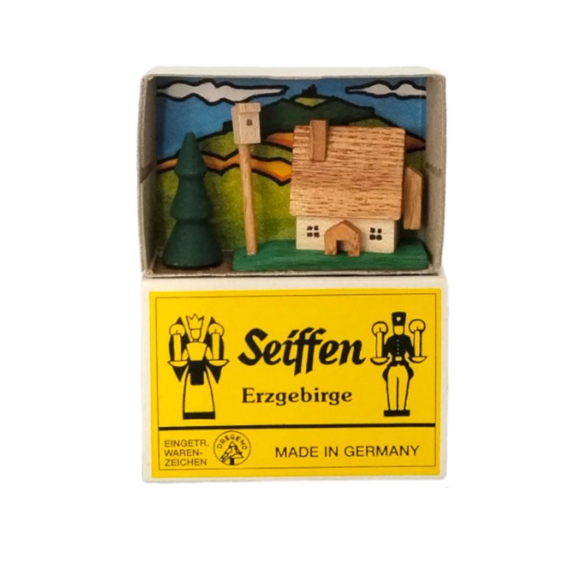 Match box  Erzgebirge house