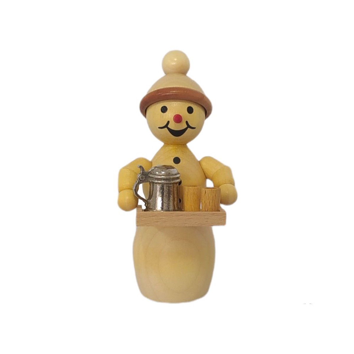 Snow woman landlady with beer mug