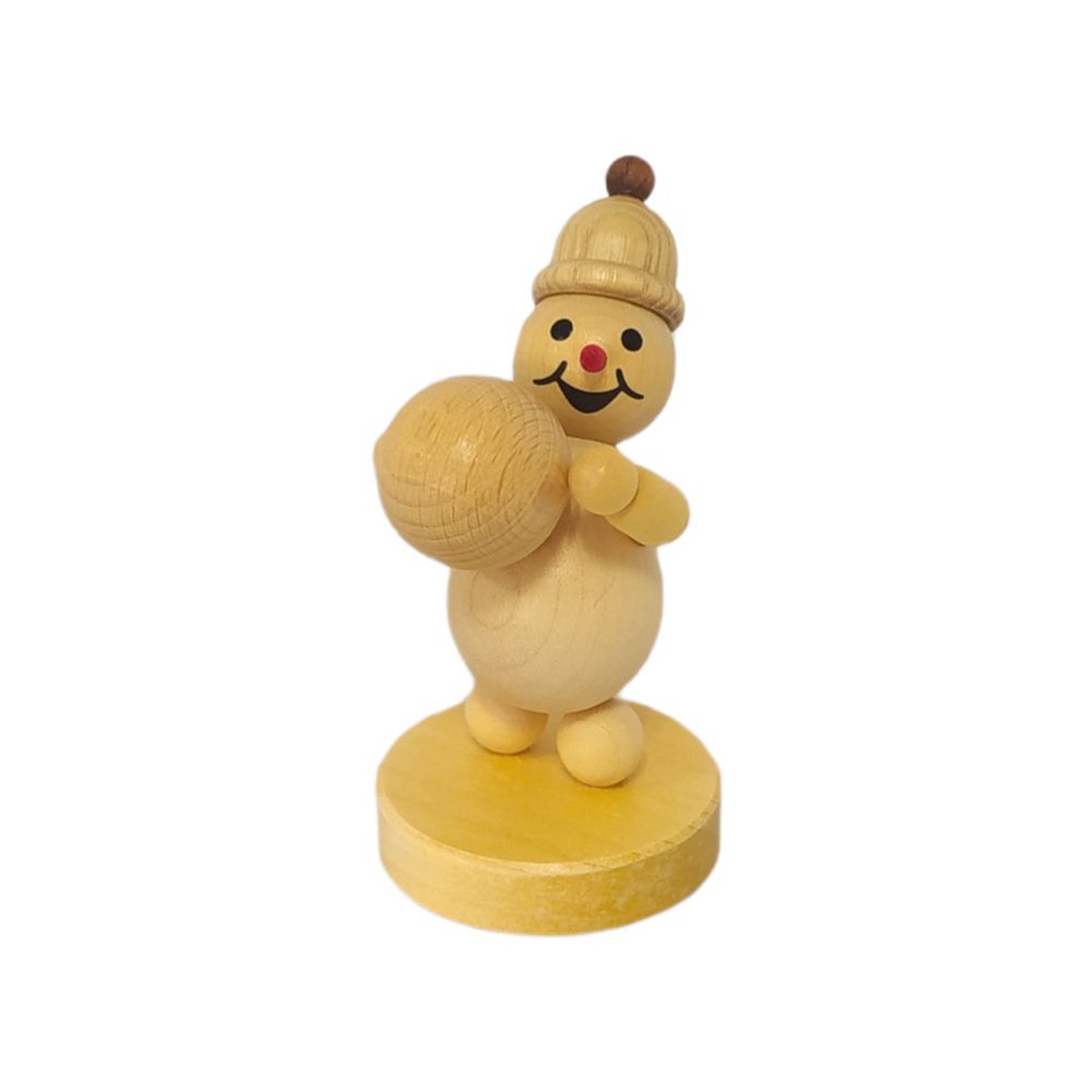 Snowman junior with snow globe, above