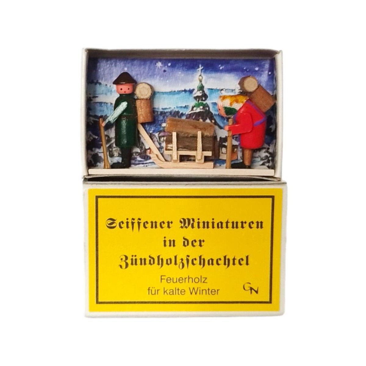 Matchbox  firewood for cold winters