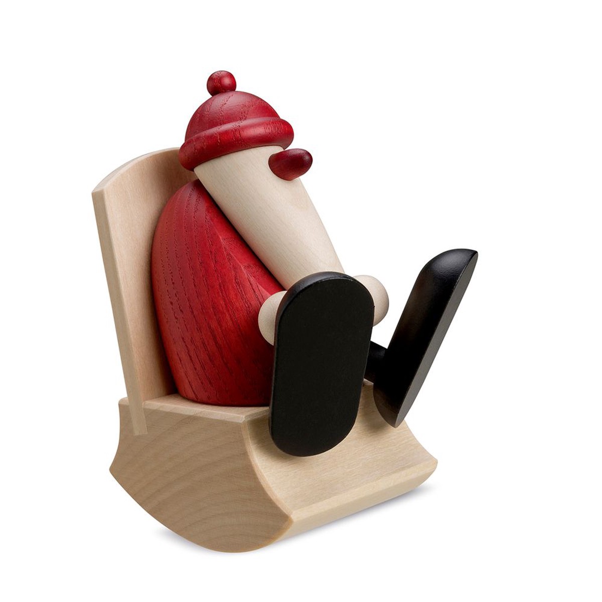 Santa Claus in a rocking chair