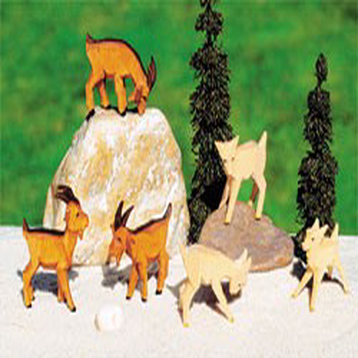 Mountain goat group / 3-teilig