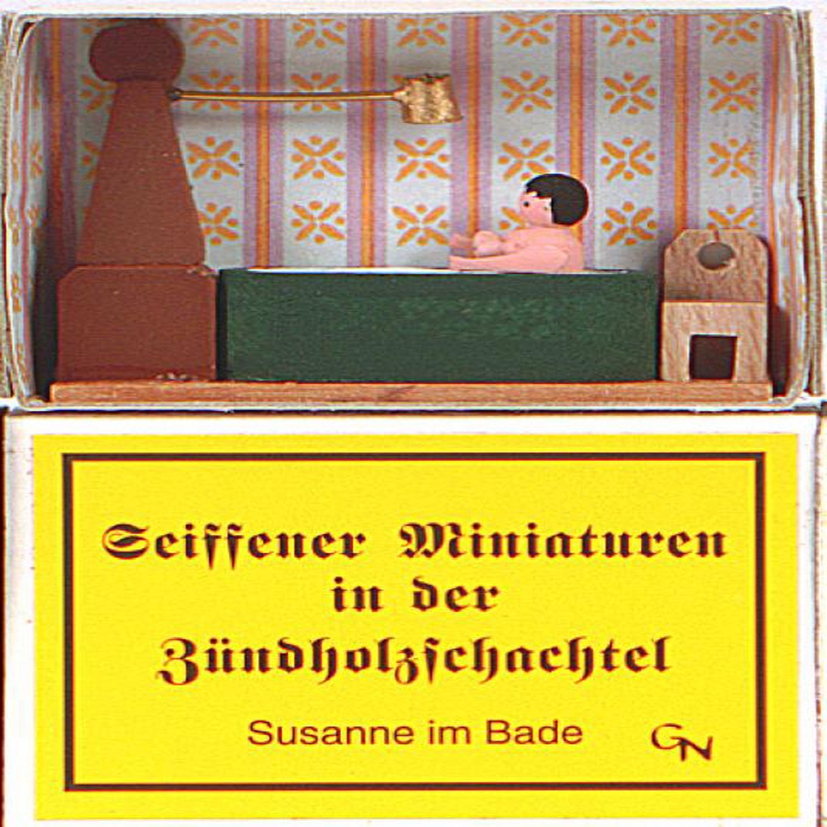 Zndholzschachtel  Susanne im Bade