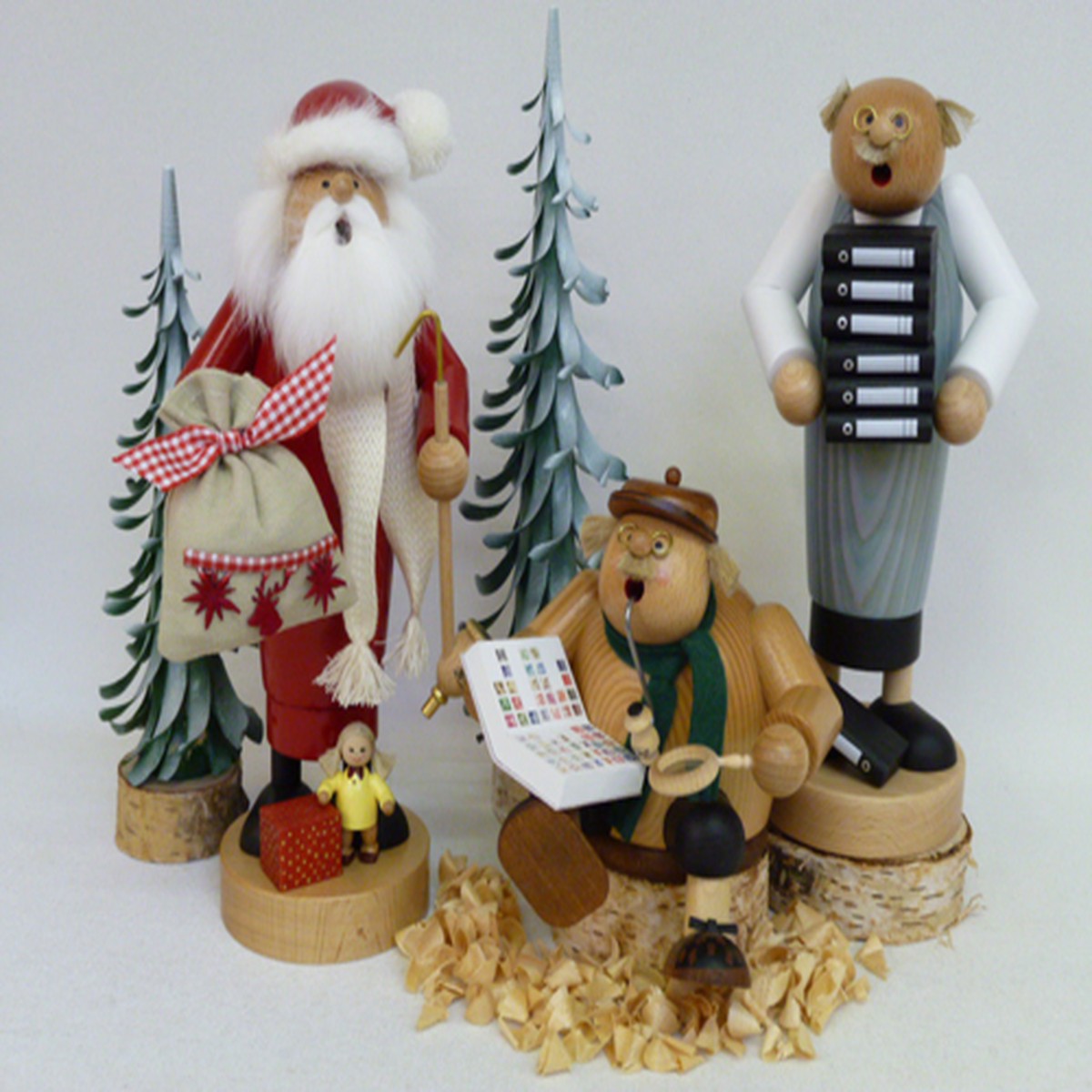 Ruchermann Weihnachtsmann mit Puppe