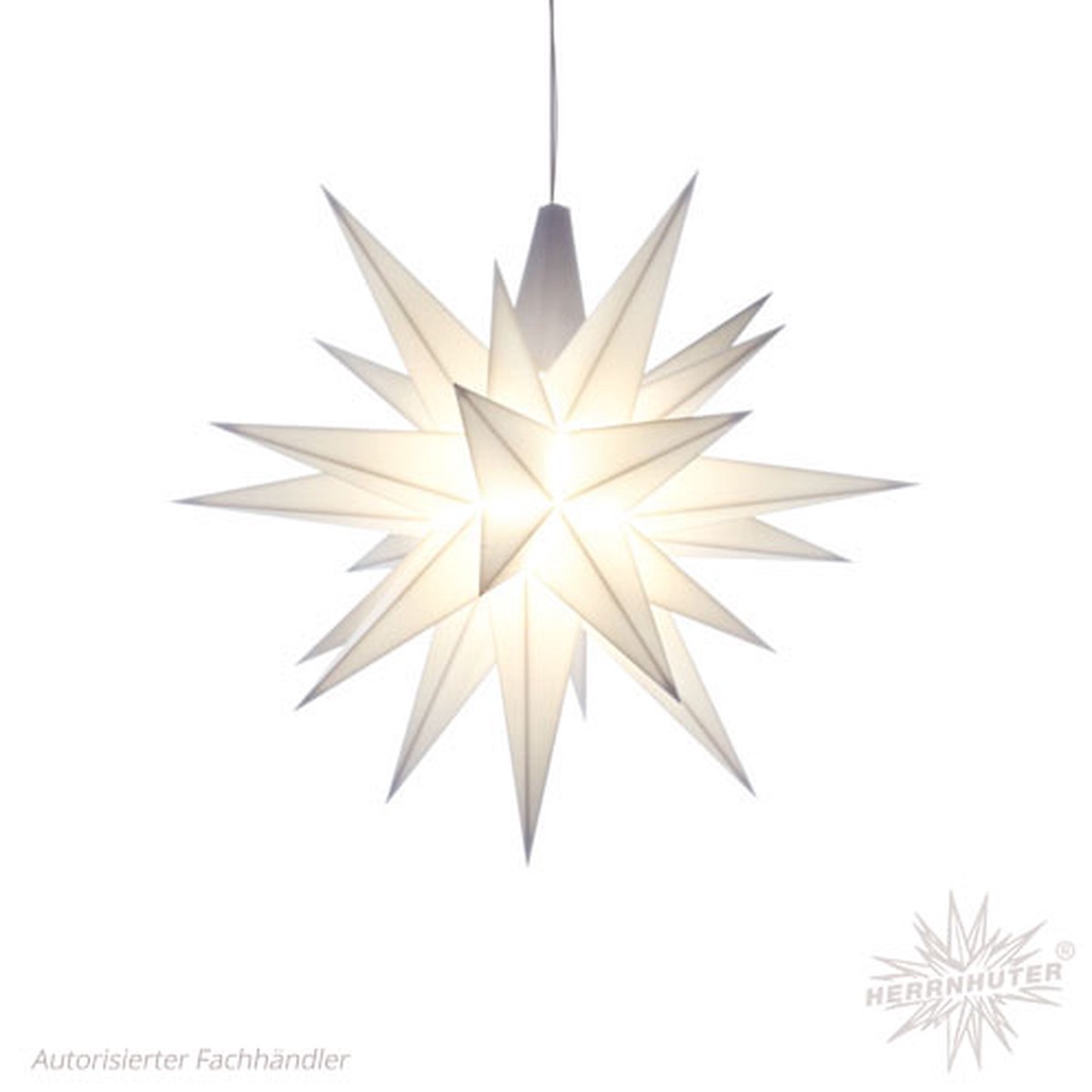 Herrnhuter plastic Star 13cm white, LED