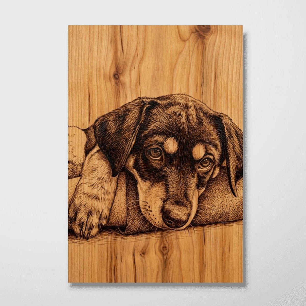 Custom Pet Portrait from Photo - Personalized Poster - Heartfelt Memory Sympathy Gift for Dog Cat Lovers - 8"x12"