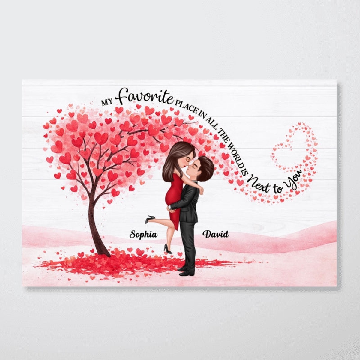 You Will Forever Be My Always - Personalized Poster - Gift for Couple - 12"x8"