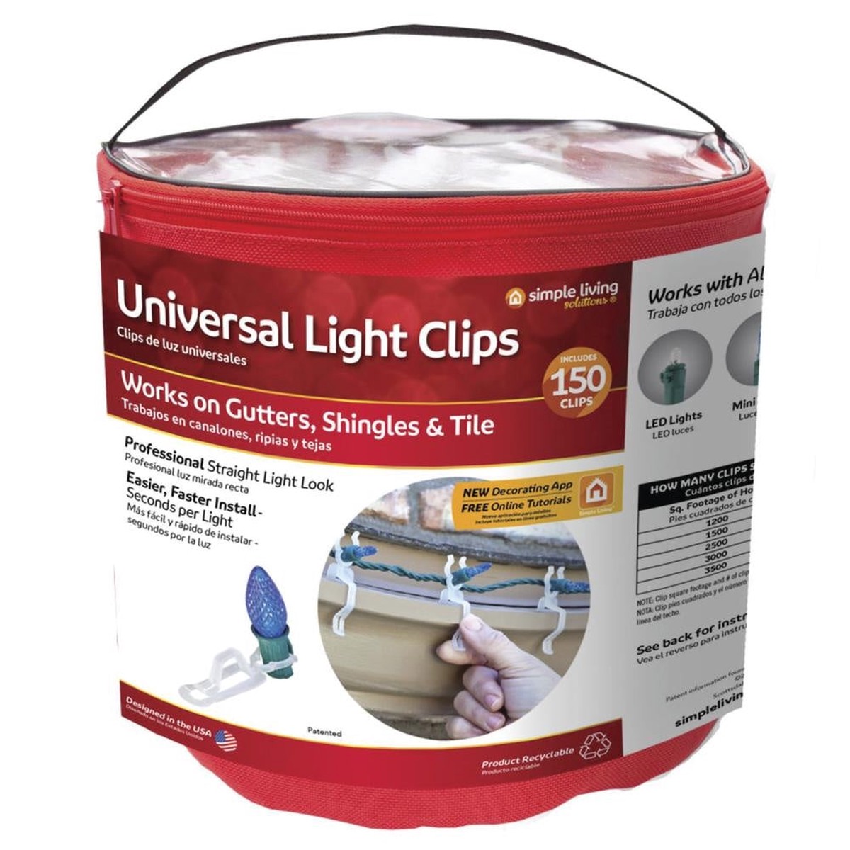 Universal Light Clips - (150) Set of 150 Universal Light Clips